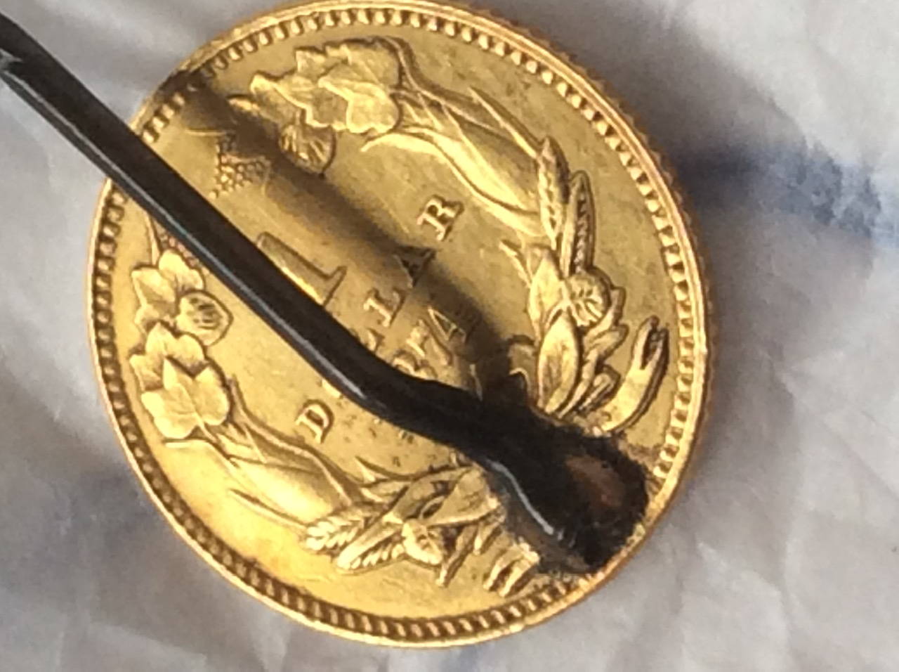 1874-One-Gold-Dollar-Coin-Stickpin/Tiepin